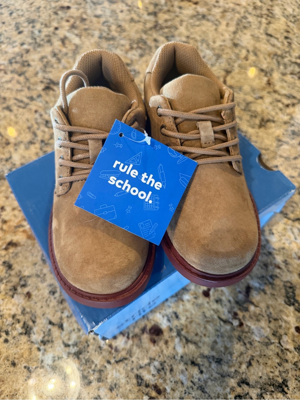 Stride Rite Kids Tan Suede Sneakers sr Murphy/tan